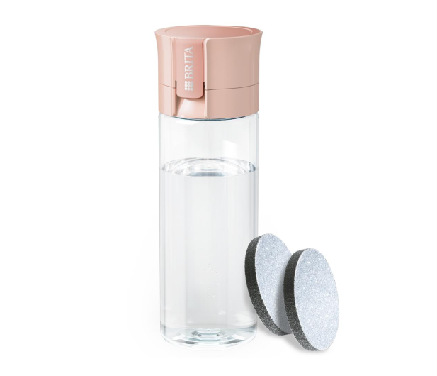 BRITA Butelka z filtrem VITAL Pastelowa Brzoskwinia + 2 filtry do wody MicroDisc - 1230569 - zdjęcie
